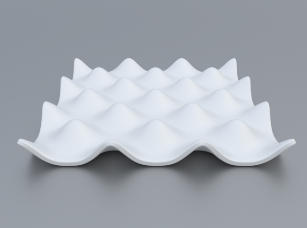Mathematical Function 7 in White Processed Versatile Plastic