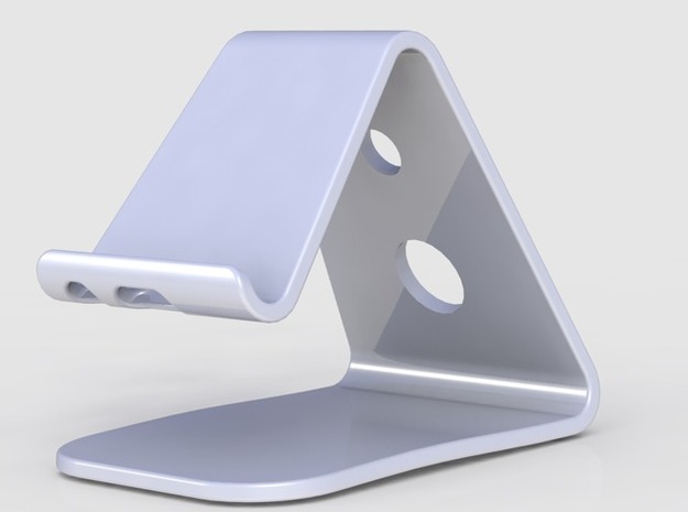 IPhone 6 Stand in White Processed Versatile Plastic