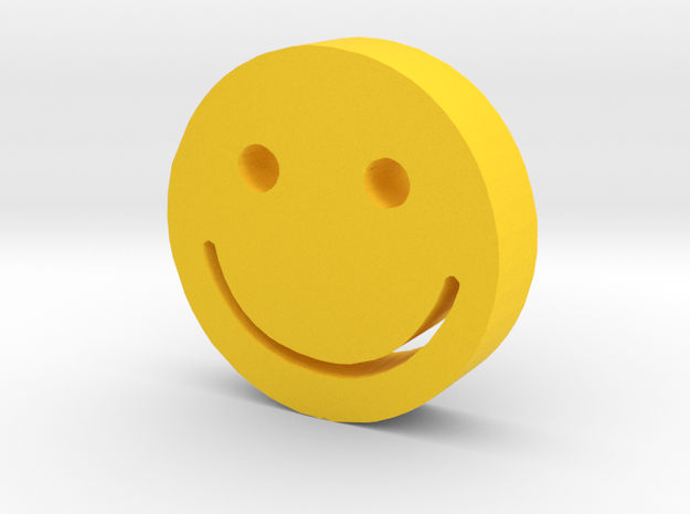Smiley in Yellow Processed Versatile Plastic