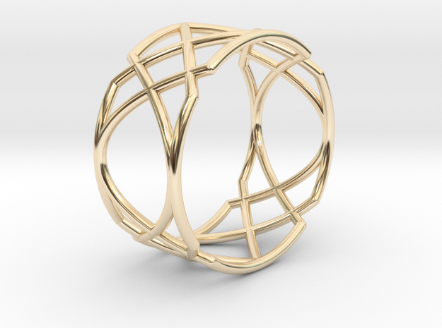 22 Ring 17,20mm in 14K Yellow Gold
