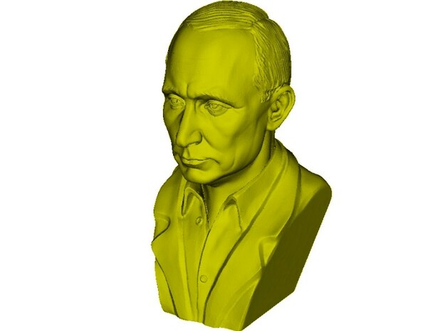 1/9 scale Vladimir Putin president of Russia bust in Tan Fine Detail Plastic