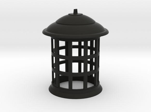 1/4 Scale TARDIS Top Lamp in Black Natural Versatile Plastic