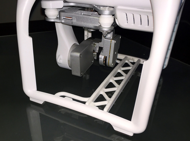 Phantom 3 Gimbal Guard in White Processed Versatile Plastic