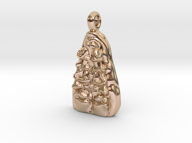 Bones Pendant in 14k Rose Gold Plated Brass