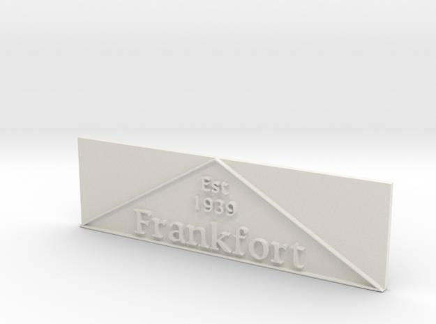 1:24 Frankfort Triangle 2 in White Natural Versatile Plastic