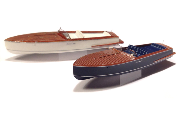 1/87 JULIKA 660 - wooden electro-speedboat in Smooth Fine Detail Plastic