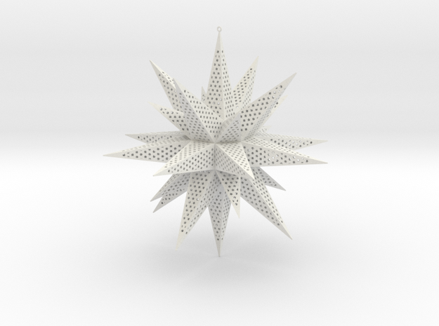 Christmas Star in White Natural Versatile Plastic