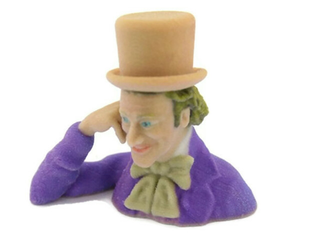 Creepy Condescending Willy Wonka in Full Color Sandstone