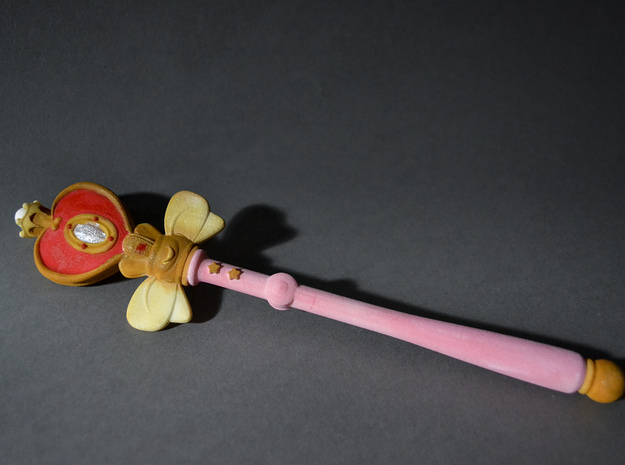 Sailor Moon Spiral Heart Rod 9.3in in White Natural Versatile Plastic