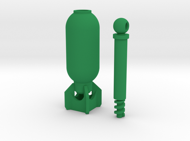 DRAW HC ornament - The Bomb color plastic in Green Processed Versatile Plastic