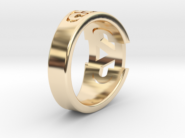 CADDRing-16.75mm in 14K Yellow Gold