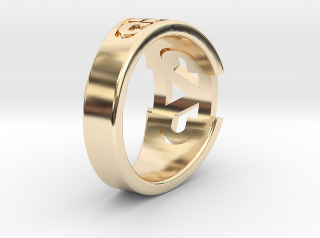 CADDRing-17.0mm in 14K Yellow Gold