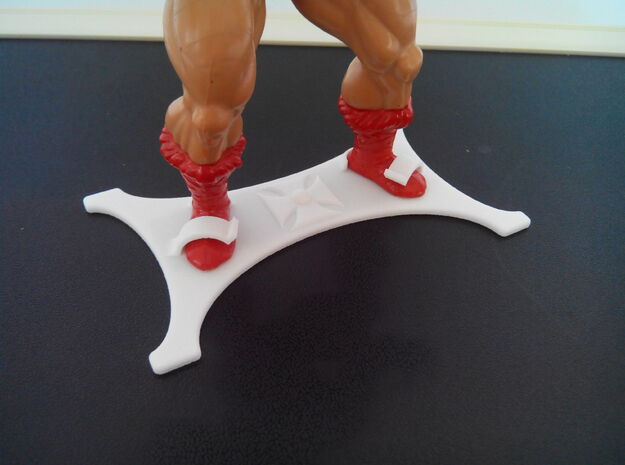 Masters of the Universe Figure Stand Version 1 in White Natural Versatile Plastic
