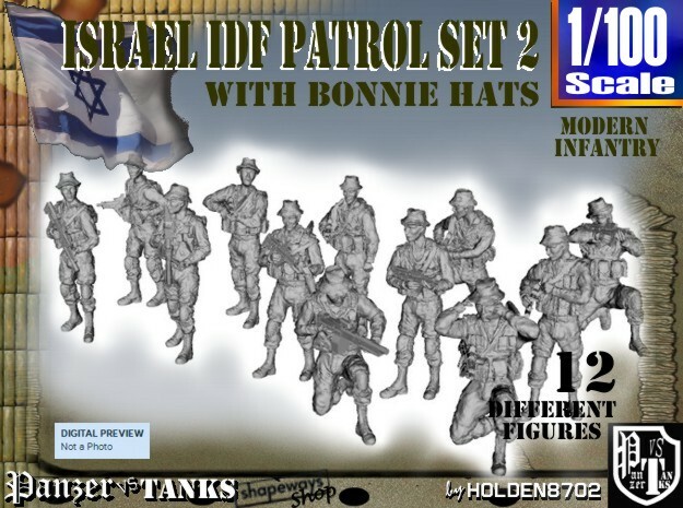 1-100 IDF BONNIE PATROL SET 2 in Tan Fine Detail Plastic