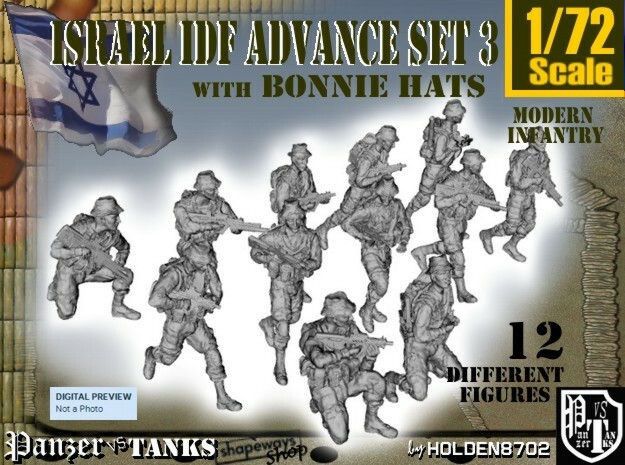 1-72 IDF BONNIE ADVANCE SET 3 in Tan Fine Detail Plastic
