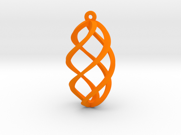 Intreccio C in Orange Processed Versatile Plastic