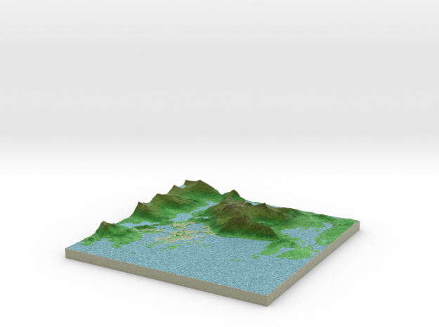 Terrafab generated model Thu Oct 15 2015 15:19:53  in Full Color Sandstone