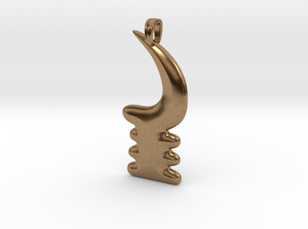 AKOBEN Symbol Jewelry Pendant  in Natural Brass