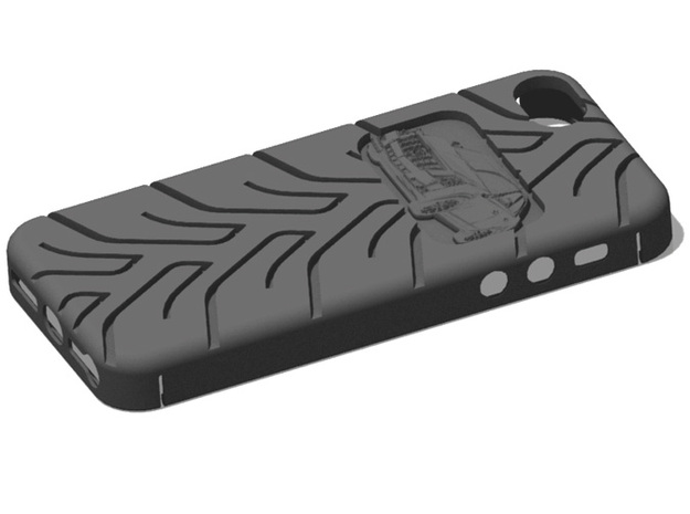 iPhone 5 Cadillac CTS A048 tread in Black Natural Versatile Plastic
