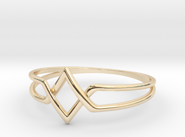 AVring in 14K Yellow Gold