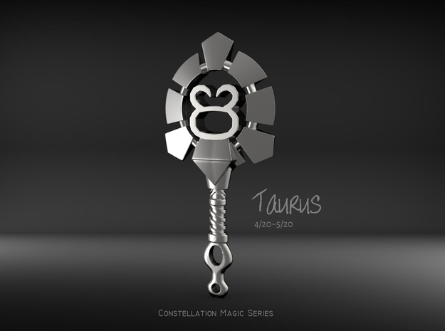 Taurus［Constellation Magic Series］ - Key Style in Fine Detail Polished Silver