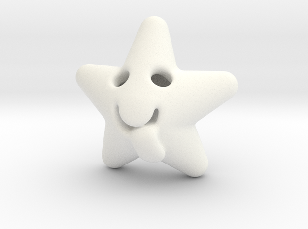 Ghost Star in White Processed Versatile Plastic