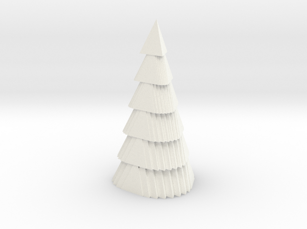 Christmas tree in White Processed Versatile Plastic