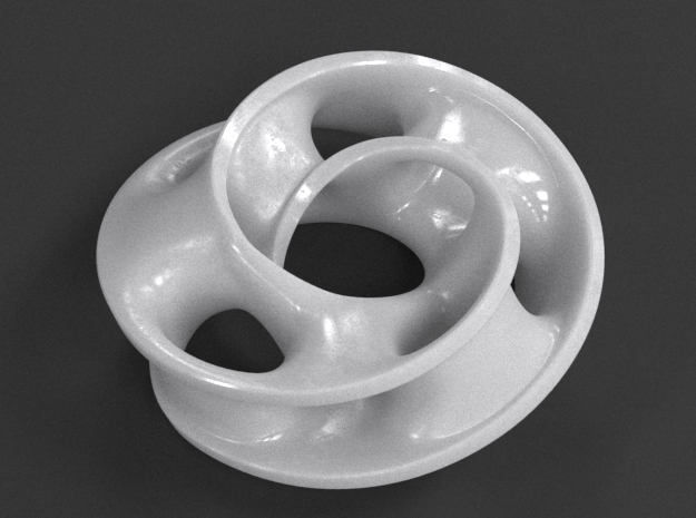 Saddle Surface 01 in White Processed Versatile Plastic
