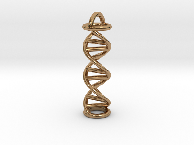 Pendant DNA in Polished Brass