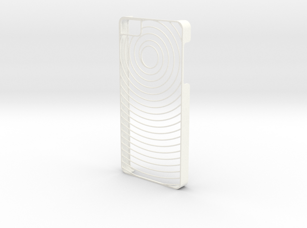 Spiral Iphone 5S case in White Processed Versatile Plastic