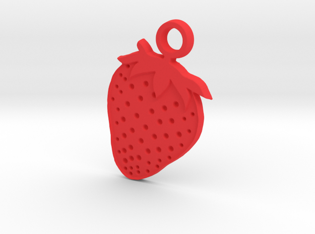 Strawberry in Red Processed Versatile Plastic