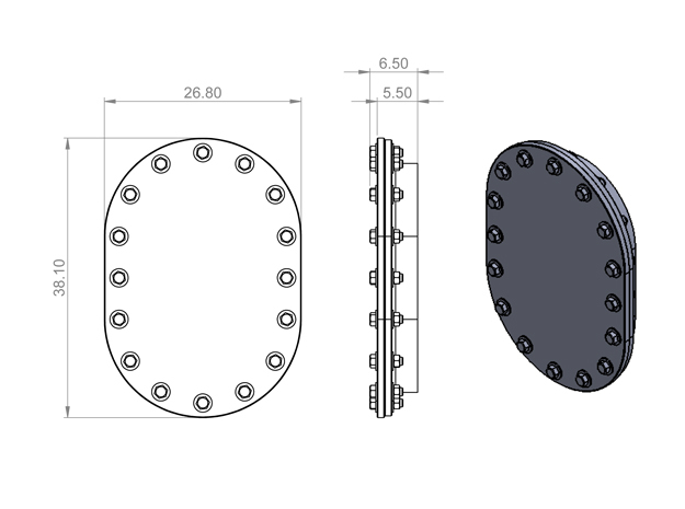 Manhole Covers in Smooth Fine Detail Plastic