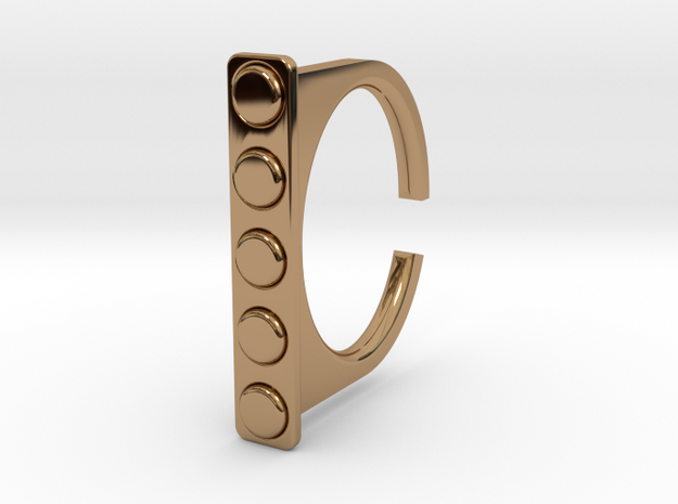 Ring 1-4 in Polished Brass