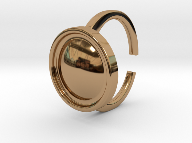 Ring 4-4 in Polished Brass