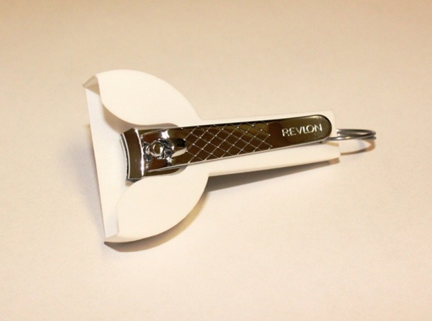 Nail Clipper Guard in White Natural Versatile Plastic