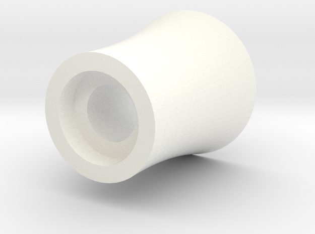 Spollette Funnel in White Processed Versatile Plastic