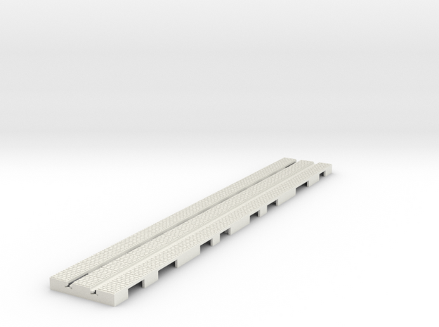 P-9stx-long-straight-1a in White Natural Versatile Plastic