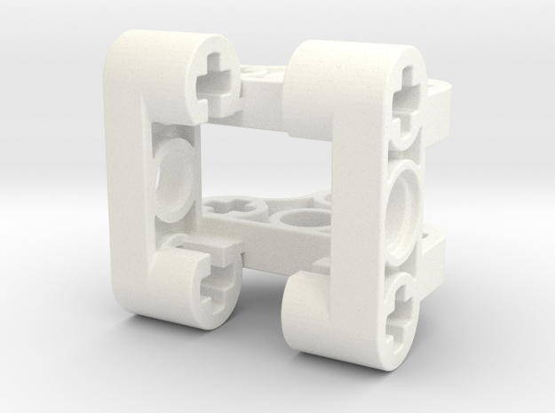 Wormgear Case 3x3x3 in White Processed Versatile Plastic