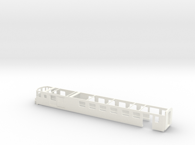 SBB Steuerwagen RB-Pendel  Scale TT 1/120 1:120 1- in White Processed Versatile Plastic