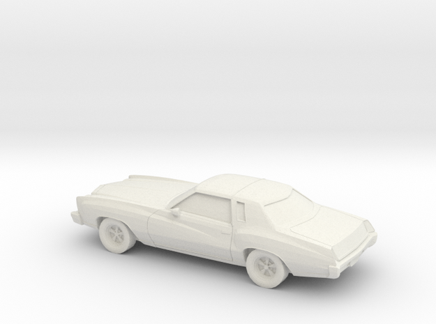 1/87 1976-77  Chevrolet Monte Carlo in White Natural Versatile Plastic