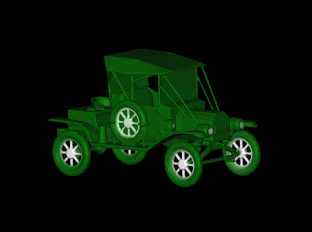Replica Clasic Car Ford 1913 T12 by Space 3D in Green Processed Versatile Plastic