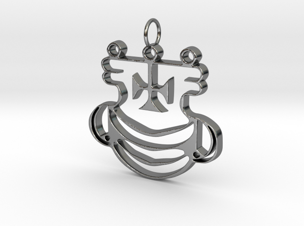 Sigil of Agares in Fine Detail Polished Silver