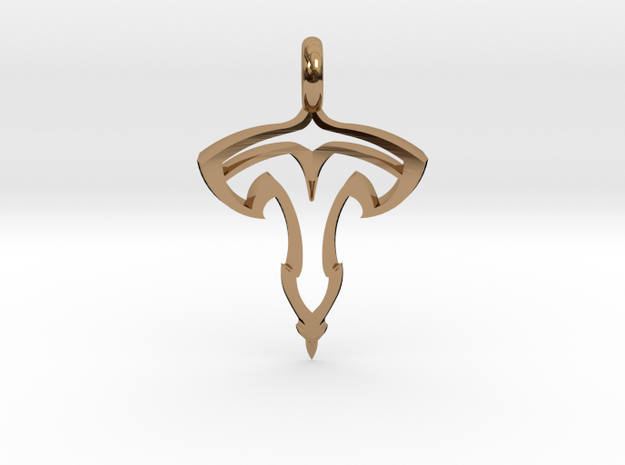 TESLA pendant in Polished Brass