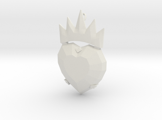 Disney Descendants Evie heart shaped pendant in White Natural Versatile Plastic