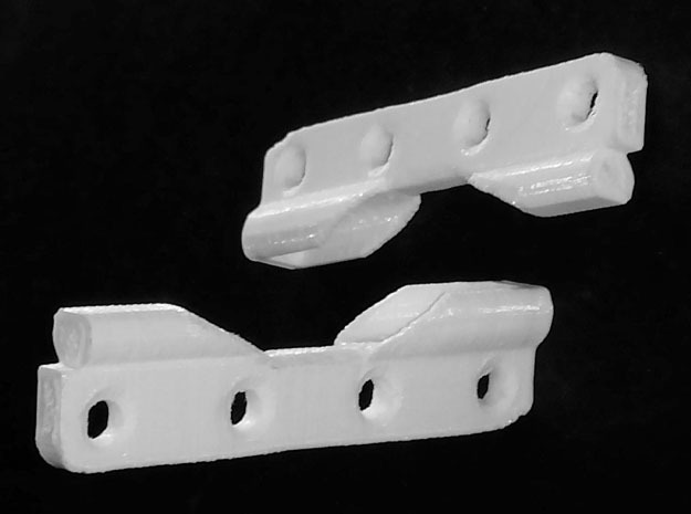 Lace Cleats in White Processed Versatile Plastic