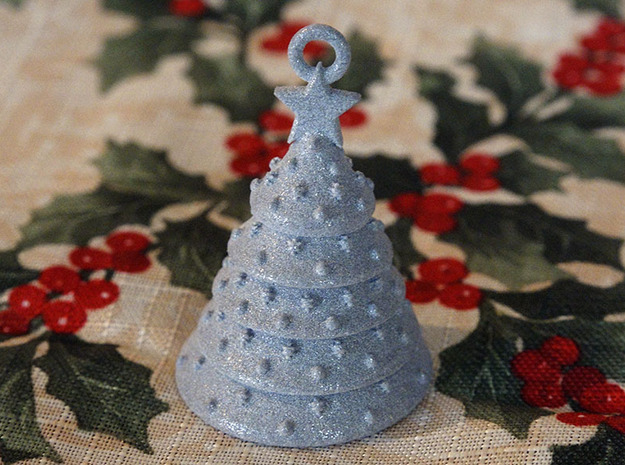 Aluminum Christmas Tree Ornament With Moving Parts in Aluminum