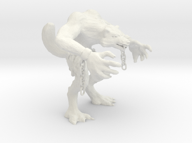 Werewolf in White Natural Versatile Plastic