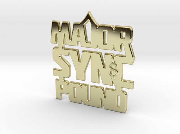 MAJOR Sync Pound 4.20 in 18k Gold Plated Brass