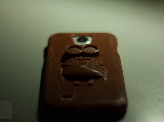 Galaxy S4 Minion Phone case in White Processed Versatile Plastic