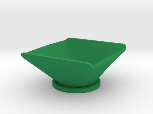 Simple Bowl in Green Processed Versatile Plastic
